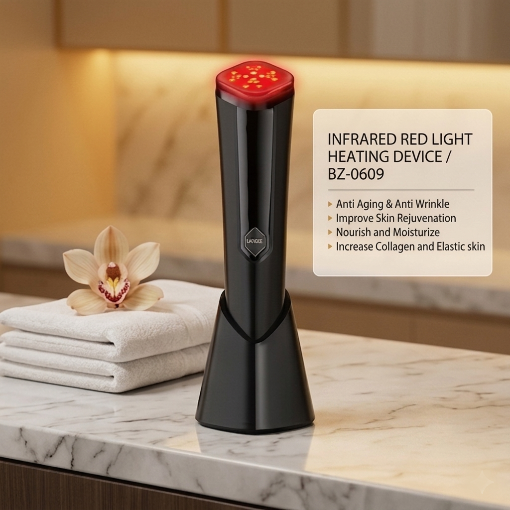 Advanced Infrared & Red Light Therapy Wand Anti-Aging & Skin Rejuvenation Heating Device