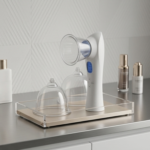 Non-Invasive Vacuum Body Sculpting Device with Triple LED Therapy (Model BZ-0709) for Natural Breast & Buttock Lifting & Toning