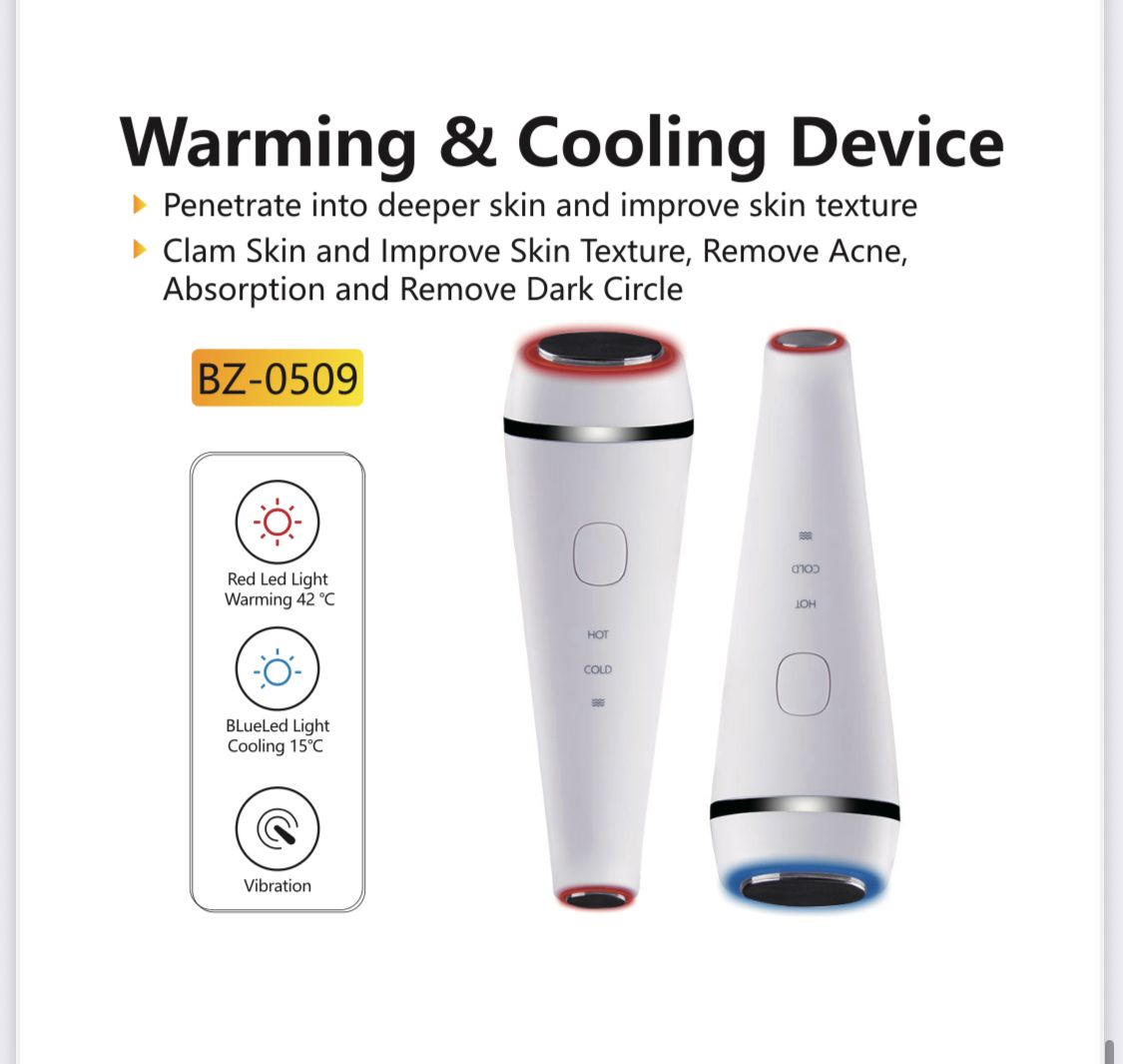 Advanced Warming & Cooling LED Facial Massager