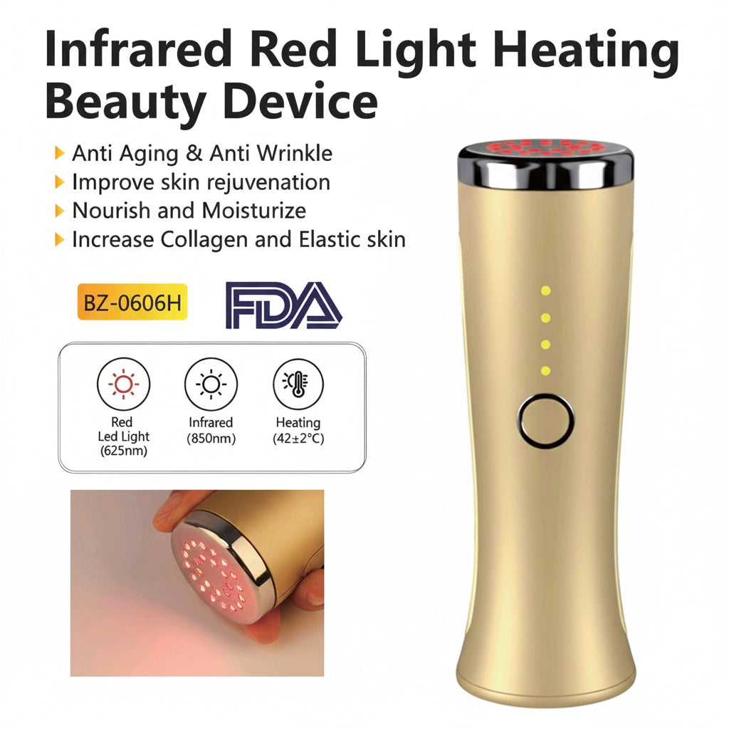 3-in-1 Skin Rejuvenation Wand  Red Light Therapy, Infrared & Thermal Care