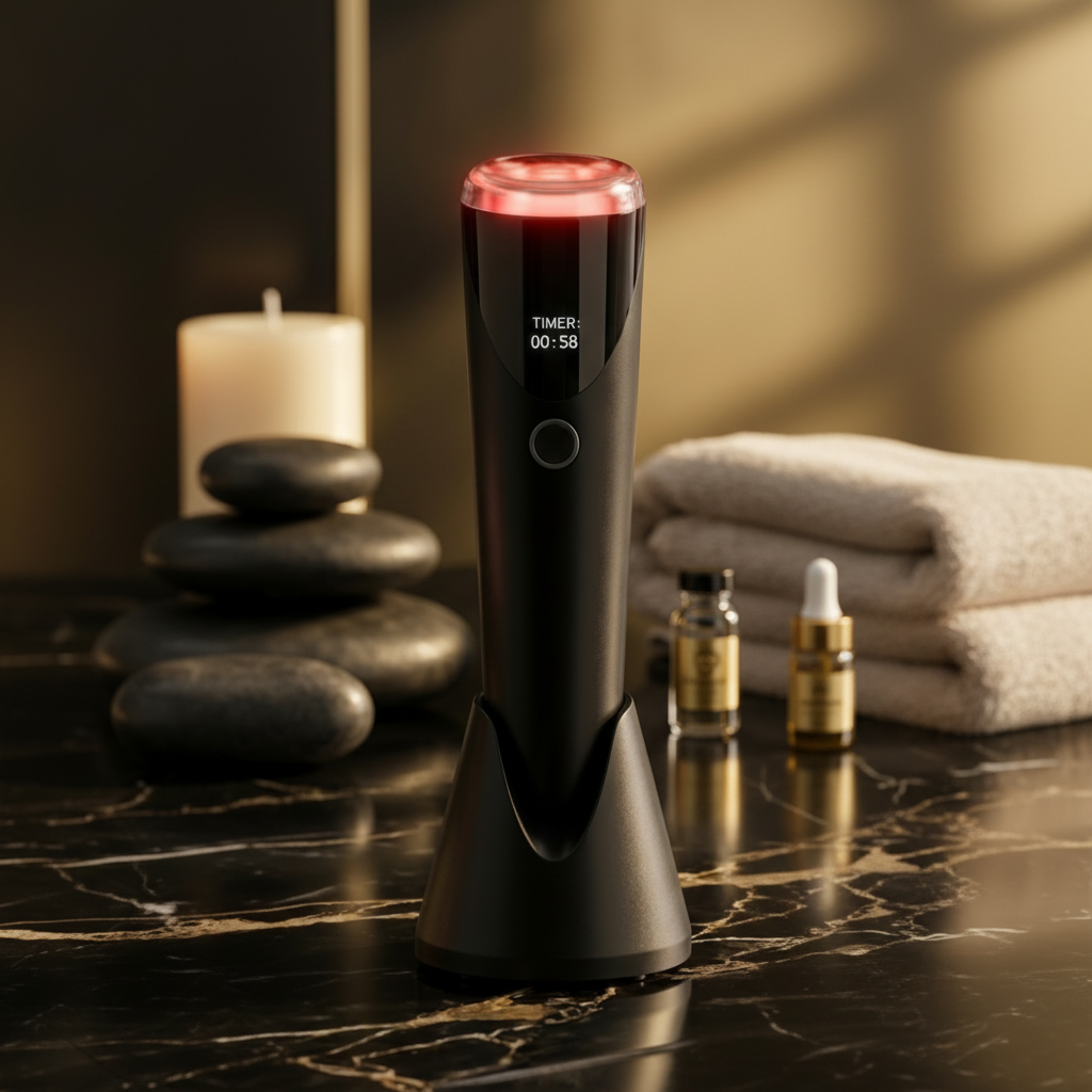 Glass Probe Infrared Red Light Face Therapy Device