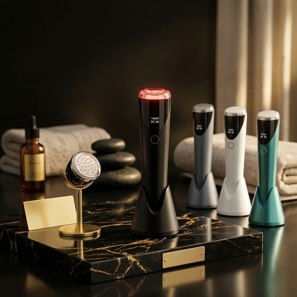 Glass Probe Infrared Red Light Face Therapy Device