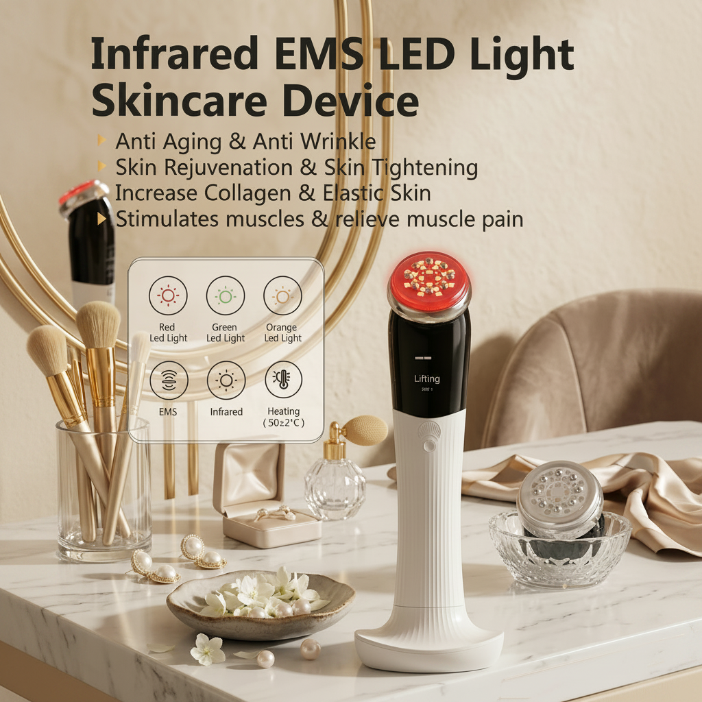 Advanced Infrared EMS & LED Light Skincare Device
